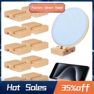 10 Pcs Embroidery Hoop Display Embroidery Hoop Wooden Base Holder Embroidery CrossStitch Stand for E