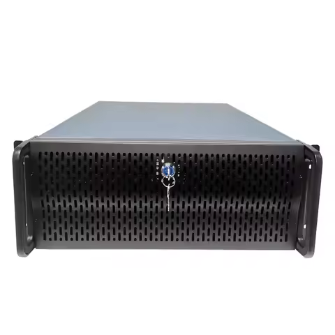 4U Rack Server Chassis 4U-G4658, 19" Rack Mount Case with Lock Panel, EATX Mainboard Compatible Indu