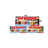 AIR BALANG CUSTOM SIZE Banner 2ft x 5ft Free 4 Lubang