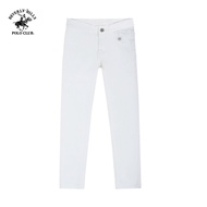 Beverly Hills Polo Club Men's Slim Fit Plain White khaki Pants - QKMSLW23V003