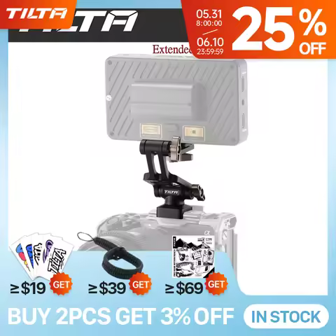 TILTA Extended Pro Monitor Mount (NATO) TA-EMM-NATO-B with NATO Rail Photography Accessories