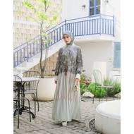 Long Dress Gamis Ruellia MotifWanita