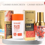 100% Original BUY 1 GET 2 (CAVIAR SERUM + CAVIAR SUNSCREEN SPF90+++) BY DR RASHEL