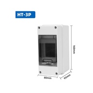 【Elio Box123】 HT IP65 Outdoor Waterproof Electrical Distribution Box 2 3 5 Ways MCB Switch Meter Tim