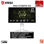 MSI MAG 274QRFW X32 | 2560 x 1440 (WQHD) 320Hz | 0.5ms (GtG, Min.) VESA DisplayHDR 400