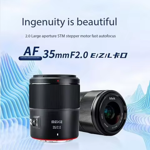 MEKE Meike AF 35mm F2.0 Full Frame Large Aperture Lens for Sony E Nikon Z Z50II ZR LUMIX L Travel Po