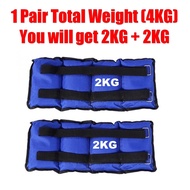 CS Mall : 1KG 2KG 3KG 4KG 5KG 6KG Adjustable Ankle Weights Pair Wrist Band Arm Leg Running Exercises