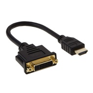 1PCS HDMI to DVI Cable Bi-Directional HDMI Male to DVI-I (24+5) Female Adapter 1080P DVI to HDMI Con