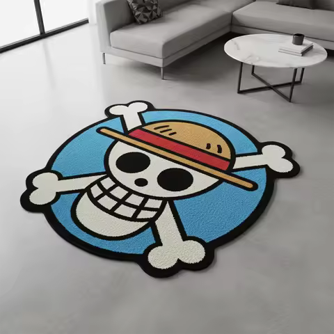 One Piece Flag Anime Rug Luffy Popular Style Cartoon Rug/Carpet Handmade Carpet Area Rug Game/Pet Ma