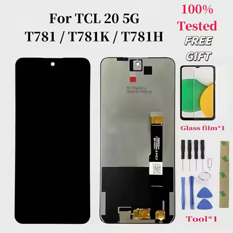6.67 ''original for TCL 20 5G LCD t781 t781k t781h display touch panel screen digitizer assembly for