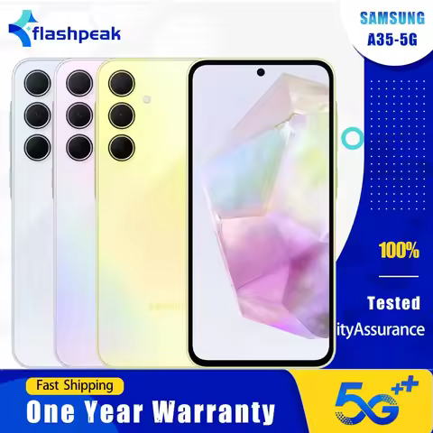 Original Samsung Galaxy A35 A356U 5G Mobile Phone NFC 6GB+128GB 120Hz 6.7'' 50MP+8MP+5MP+13MP Exynos