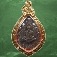 REAL PHRA LP TIM WAT LAHANRAI ATTRACT WEALTH INCREASE LUCK CHARM RARE OLD THAI BUDDHA AMULET PENDANT