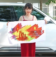 Tem Decal Dán Xe Máy Ô TÔ Xe Tải Mừng Kỷ Niệm 80 Năm 2/9 Trend Hot 2025 ( SL : 1 là 1 Cặp 2 bên )