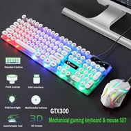 Keyboard gaming mechanical RGB, keyboard gaming mekanikal RGB-Putih
