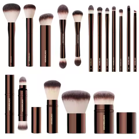 Hourglass Makeup Brushes Powder Foundation Concealer Blusher Bronzer Eye Shadow Eyebrow Eyeliner Scu