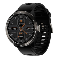 #N/A - M18plus智慧手環ECG+PPG心電圖心率血壓測量資訊提醒圓屏手錶（黑+TPU黑）#Q901021947