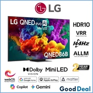 LG 65QNED86ASA 65" / NEW 65QNED86BSA 65" / 75QNED86BSA 75" 120hz QNED evo AI QNED86 Mini LED 4K Smar