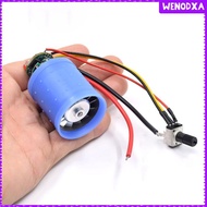 [Wenodxa] Mini Brushless Motor Metal Stepless Speed Motor Aluminum Impeller Ducted Fan 9V 12V 120000