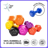 (1 PC) 5LBS/6LBS/7LBS/8LBS/9LBS/10LBS Vinyl Dumbbells For Women Dumbbell Set Dumbells Weights