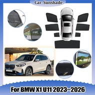 For BMW X1 U11 IX1 2023 2024 2025 2026 Window Visor Heat Insulation Mesh UV Protection Privacy Curta