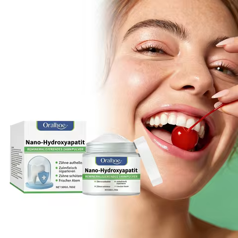 Hydroxyapatite Teeth Whitening Powder Brighten Yellow Teeth Stain Removal Cleaning Oral Hygiene Gum 