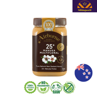 แอร์บอร์นน้ำผึ้งมานูก้าแอกทีฟ25บวก Airborne 25+ Manuka Multifloral Honey with Pollen - Pure Natural New Zealand Honey - 500g