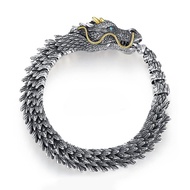 RECOMMENDED DRAGON BRACELET FOR MEN SILVER DRAGON HEAD BRACELET