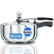Hawkins 3 Litre Inner Lid Pressure Cooker, Stainless Steel Cooker, Wide Design Pan Cooker, Induction