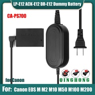 LP-E12 LPE12 Dummy Battery DR-E12 DC Coupler &amp; ACK-E12 CA-PS700 AC Power Adapter for Canon EOS M M2 M10 M50 M100 M200 Cameras