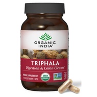 ORGANIC INDIA Triphala Capsules Organic - Herbal Supplement with Amla, Bibhitaki, Haritaki, Digestio