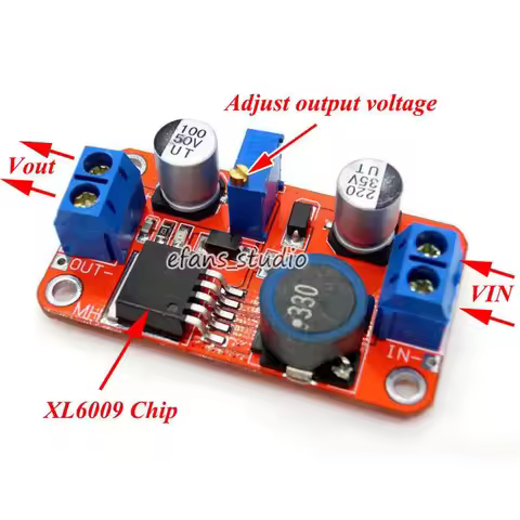 5A XL6009 DC-DC Step Up Boost Voltage Converter DC 3.3V-35V To DC 5V 6V 9V 12V 24V Adjustable Volt R