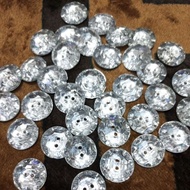 Crystal buttons, clothes buttons, size 18mm 28L/s 20mm/s 32L/s, contents: 12 pcs