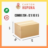 Combo of 20 cheap 12X10X5 Carton Boxes for cosmetics, cases, jewelry, accessories at Cau Giay, Hanoi