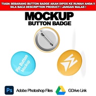 Button Badge Mockup, Button Badge Mockup For Photoshop