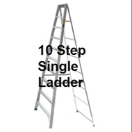 [HIGH DUTY] 10 steps aluminium single sided ladder / tangga 10 step