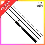 DAIWA LureNist Mobile 4-Piece Travel Lure Rod — Portable Collapsible Rod for Lure Fishing, Multiple 