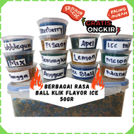 Aneka Klik Ball Perasa Flavour 50gr (2500 BUTIR) Rasa Rasa (Free Alat !!)