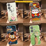 Xiaomi Redmi Turbo 3/ Poco F6 case is clear and shockproof, printed with the image of the lucky cat,