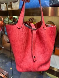90%新 Hermes Picotin 18 T5 蜜桃粉手挽袋