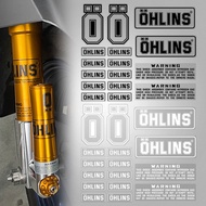 Reflective Olins Shock Absorber Motorcycle Shock Absorber Sticker Personality Exhaust Pipe Sticker