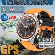 4GB Ultra Large Memory Smartwatch GPS Google Maps Waterproof Watch Men Video Player Voice Call Milit