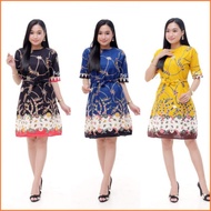 Women's modern Batik dress flare Wholesale lace jumbo COUPLE Original Batik Aksara