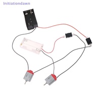 [Initiationdawn] Black White 130 Motor Kit With 2xAA Battery Storage Case And Switch 16500 RPM Mini 