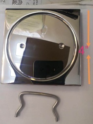 Clean out 4" x 4" square  & Round 304 stainless (RenzRobin88 Marketing)