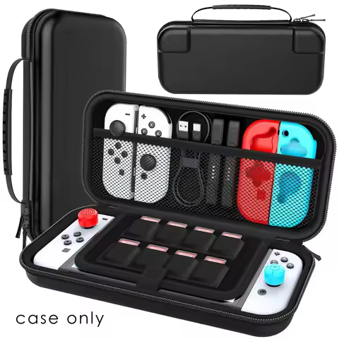 Switch OLED Case Compatible with Nintendo Switch, Nintendo Switch/Switch OLED Carry Case with More S