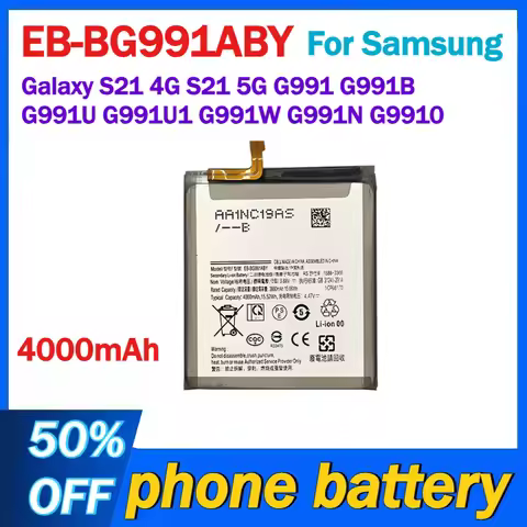 EB-BG991ABY 4000mAh Replacement Battery for Samsung Galaxy S21 4G S21 5G G991 G991B G991U G991U1 G99