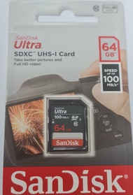 SanDisk ULTRA  SDHC UHS-1  Memory Card 32GB/64GB/128GB 100MB/S
