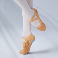 Women Girls Ballet Dance Shoes Ballet Flats Split Soft Sole Canvas Ballet Slippers Elastic Fabric Yogo Ballet Shoes