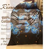 Ready Stock 100% Cotton Bedsheet Set 4 IN 1, Fluffy Soft Bedsheet + Pillowcase + Cadar