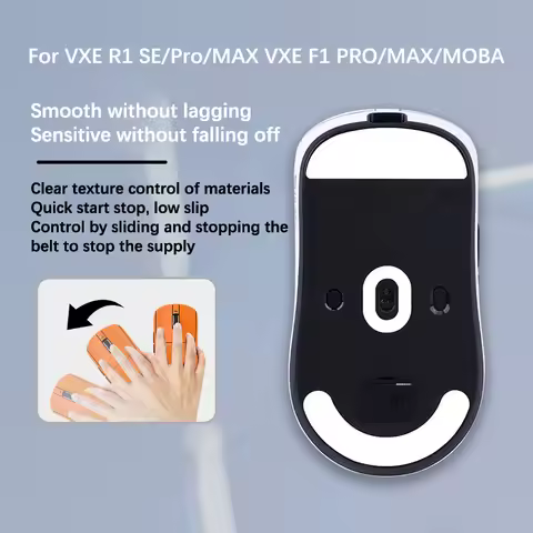 1 Set Mouse Foot Sticker For VXE R1 SE/Pro/MAX/for VXE F1 Pro/MAX Gaming Mouse Non-Slip Pad E-Sport 